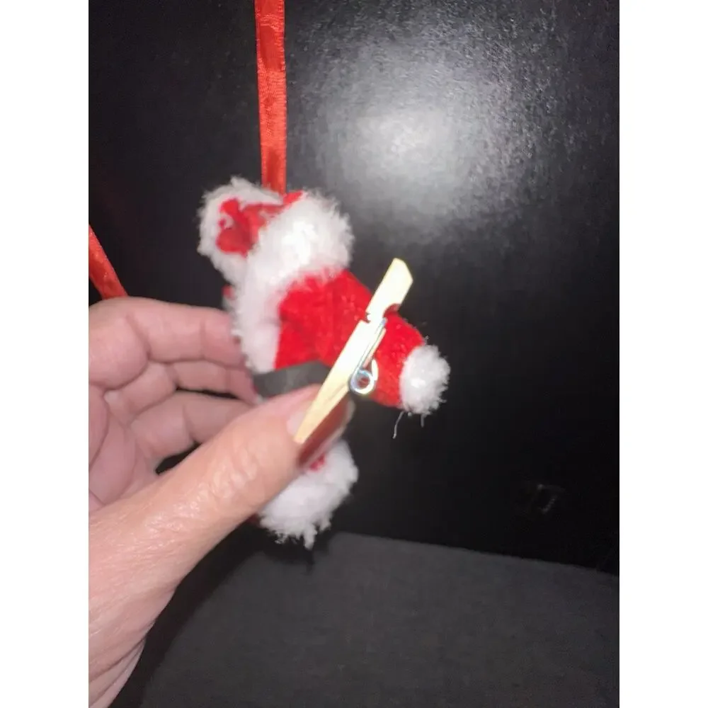 Vintage Avon 2005 Santa Claus Clothesline Garland 66” Mini Outfit Mantle Decor